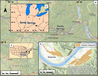 Geochronology and Depositional History of the Sandy Springs Aeolian Landscape in the Unglaciated Upper Ohio River Valley, United States